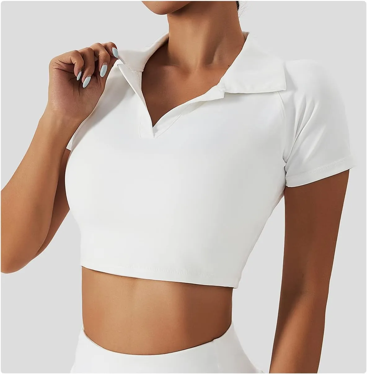 2 Piece Tennis Dress for Women High Waist Pleated Tennis Skirt with Shorts Short Sleeve Crop Golf Workout Skirts Sets