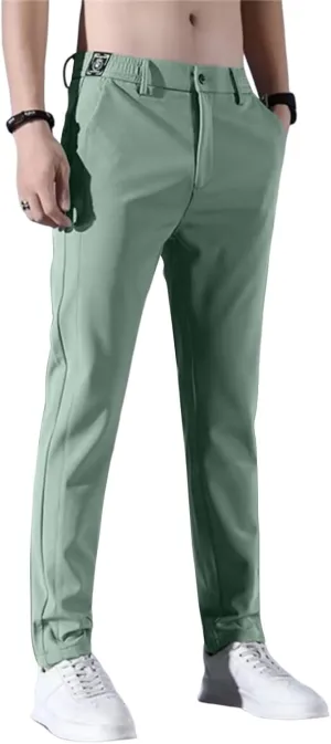 2025 Summer Men's Casual Pants Loose Straight Leg Business Pants