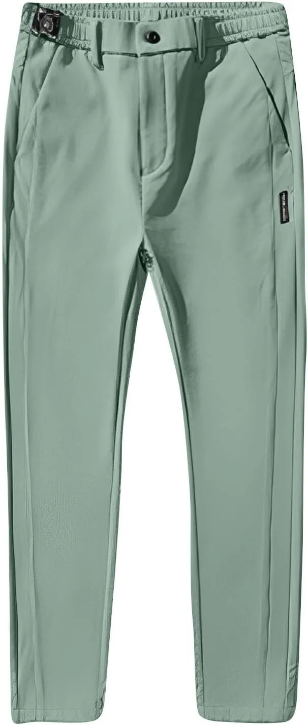 2025 Summer Men's Casual Pants Loose Straight Leg Business Pants