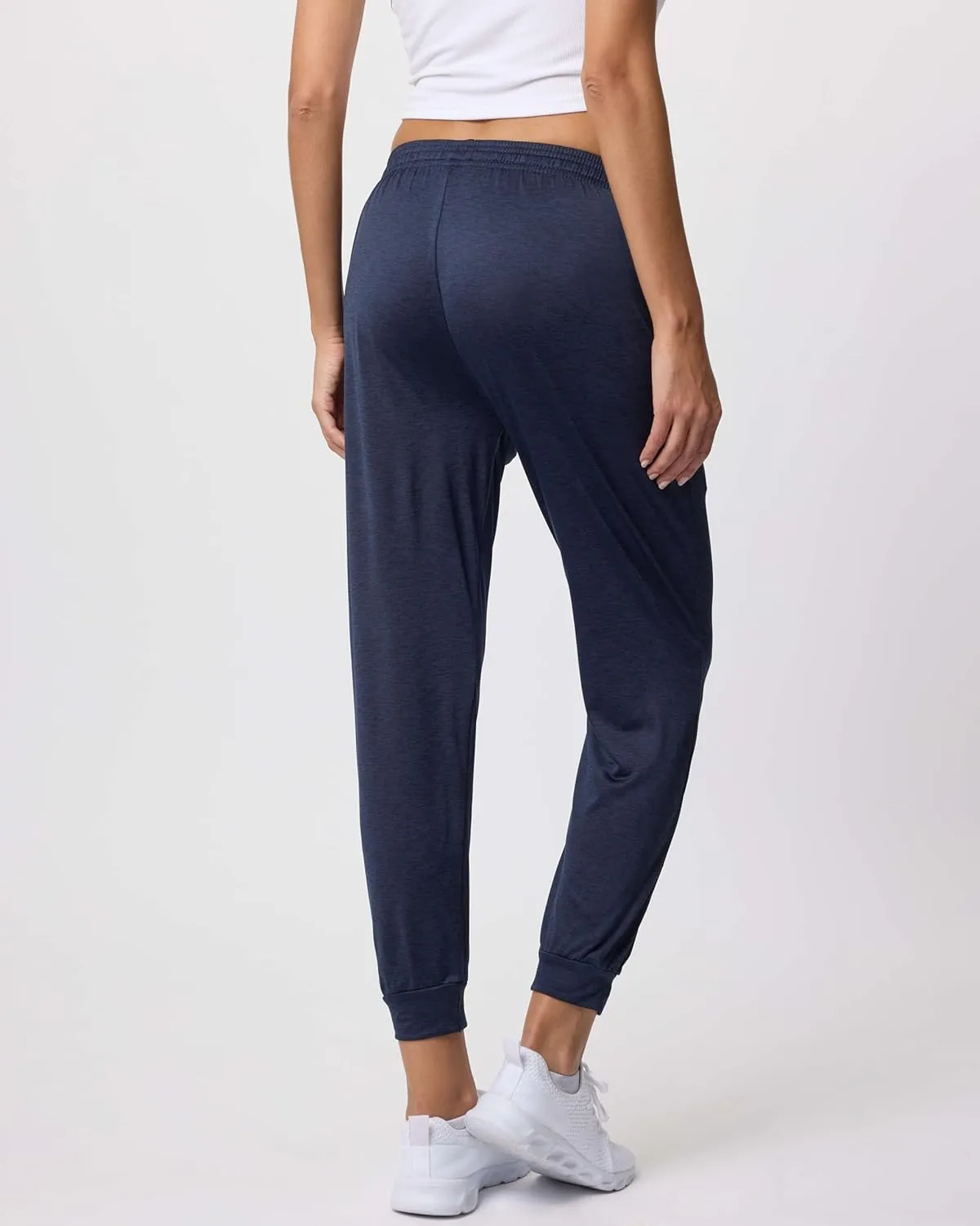 3 Pack: Women's Ultra-Soft Silky Dry Fit Lounge Joggers Lightweight Dry-Fit Pants with Pockets (Available in Plus)