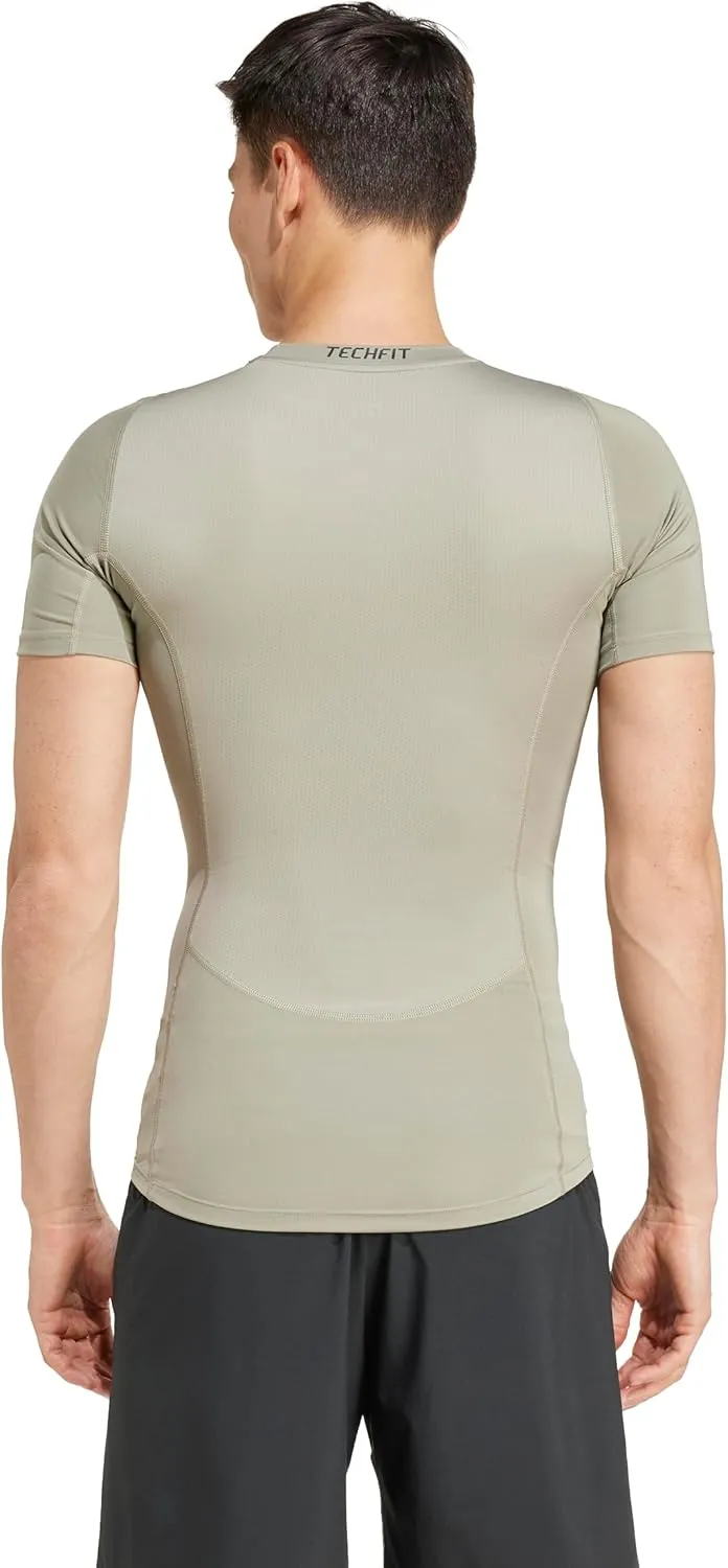 adidas Men's Size Techfit Compression Training T-Shirt
