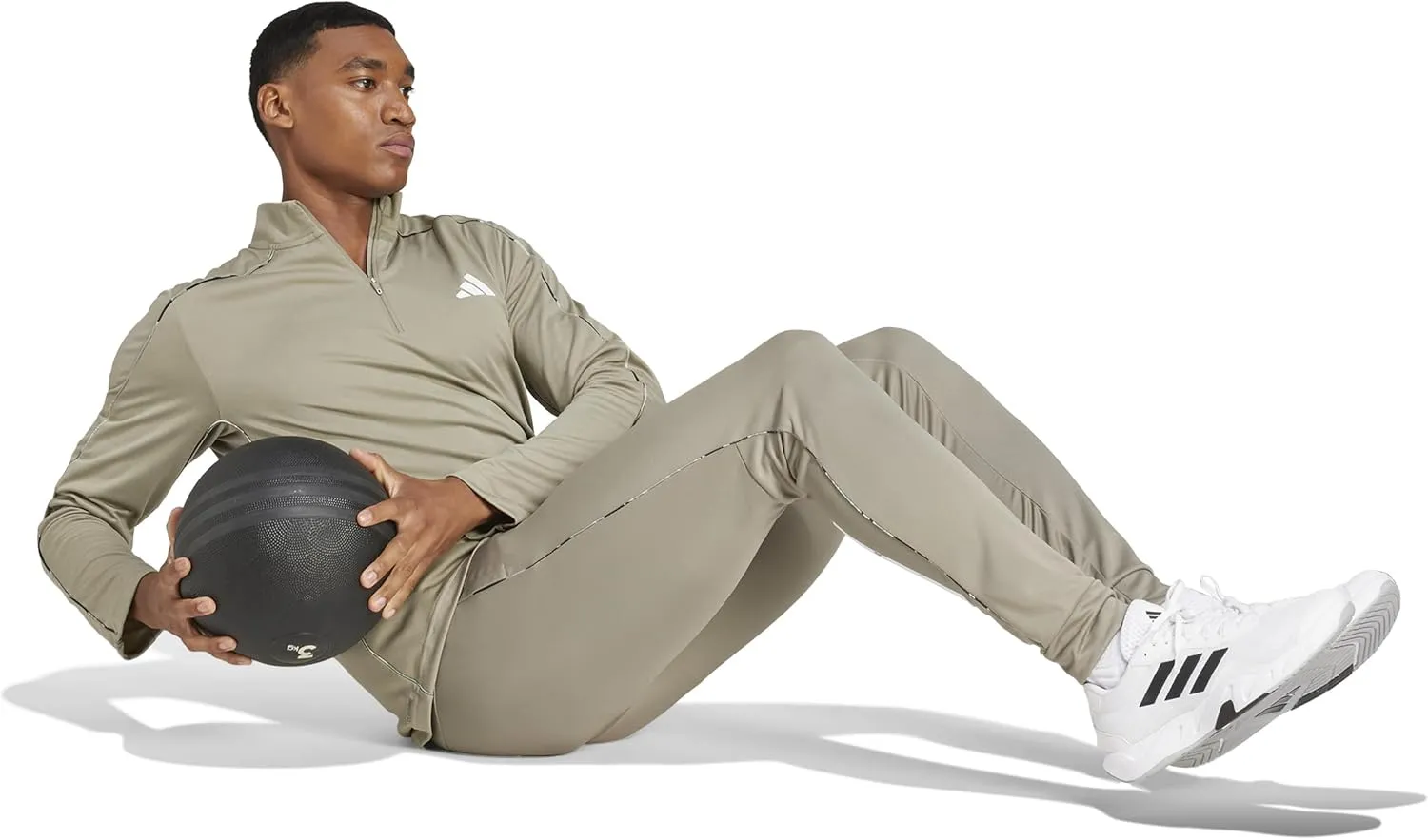 adidas Men's Train Essentials Camouflage Quarter-Zip Sweatshirt