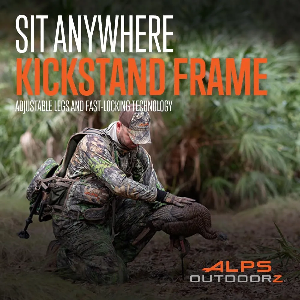 ALPS OutdoorZ Grand Slam Turkey Vest, Sit Anywhere Kickstand Removeable Frame and Memory Foam Seat