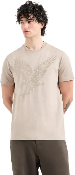 Armani Exchange Men's Large Embroidered Eagle Regular Fit Cotton Jersey