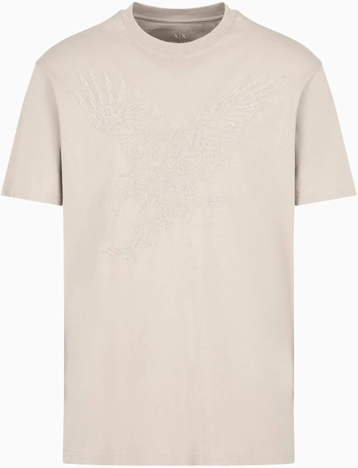 Armani Exchange Men's Large Embroidered Eagle Regular Fit Cotton Jersey