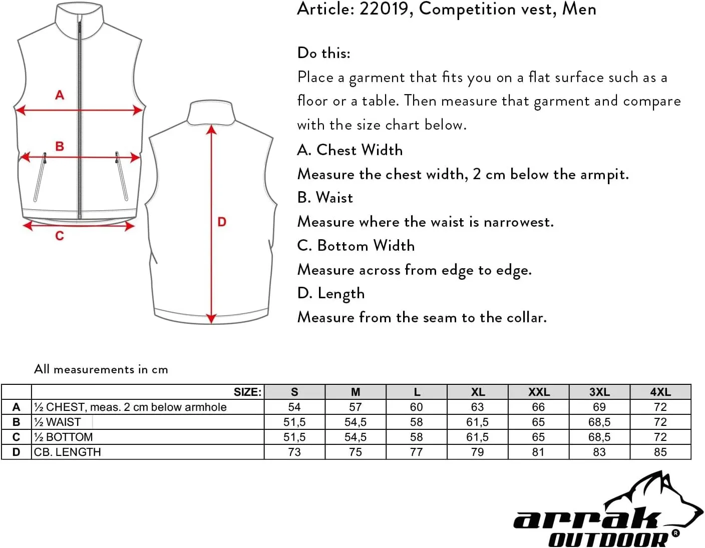 ARRAK OUTDOOR COMPETITION Men Vest Vest Dog Owner, Trainers, Handlers Rugged Breathable 8 Pockets Mesh Lined