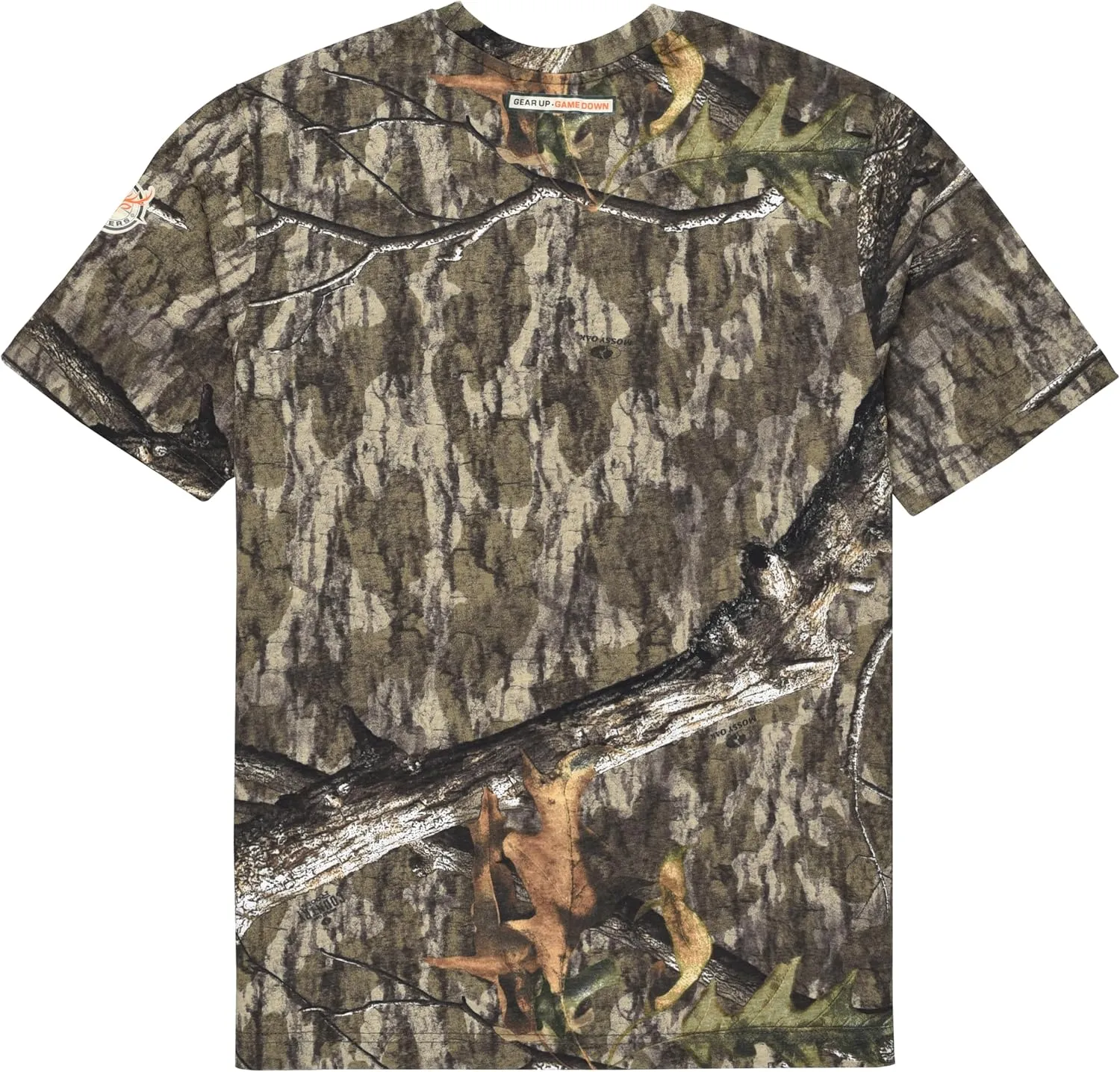 Authentic Realtree and Mossy Oak Camouflage Crewneck Unisex Adult Short Sleeve Tee Shirt