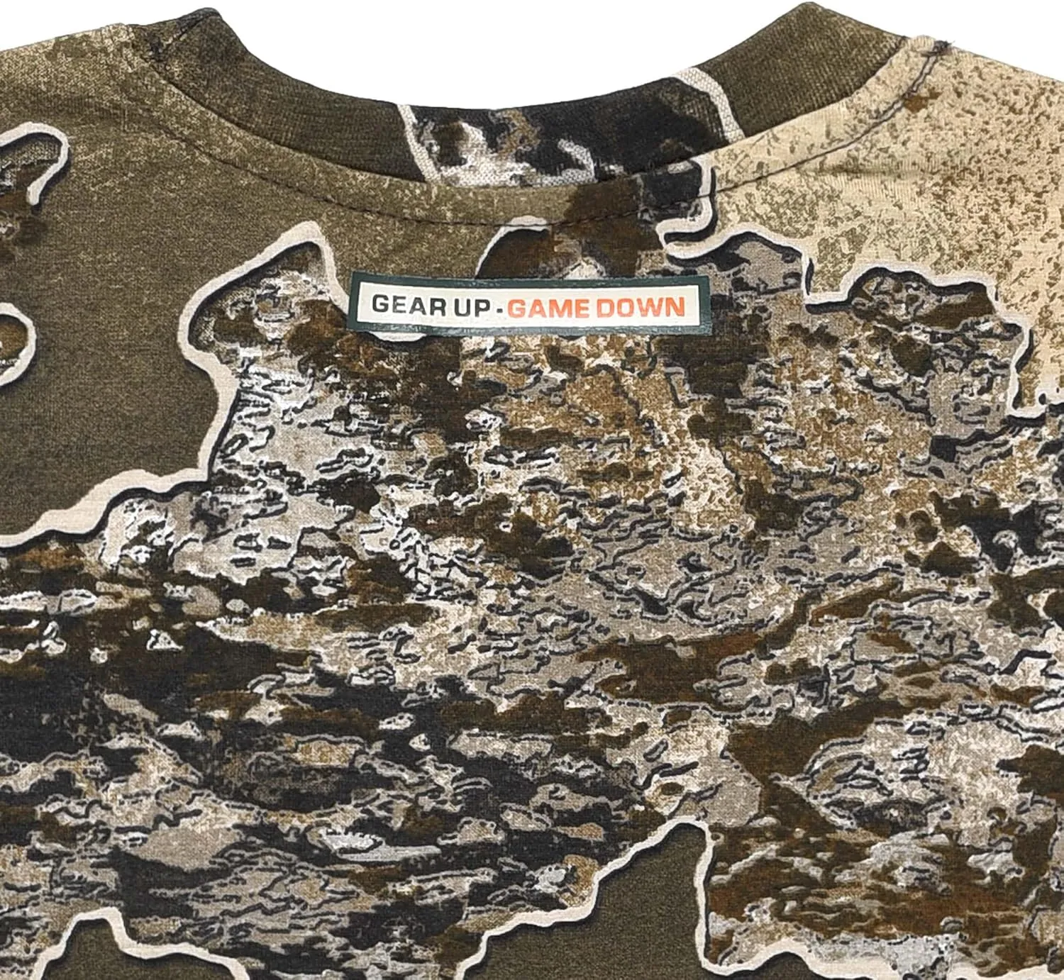 Authentic Realtree and Mossy Oak Camouflage Crewneck Unisex Adult Short Sleeve Tee Shirt