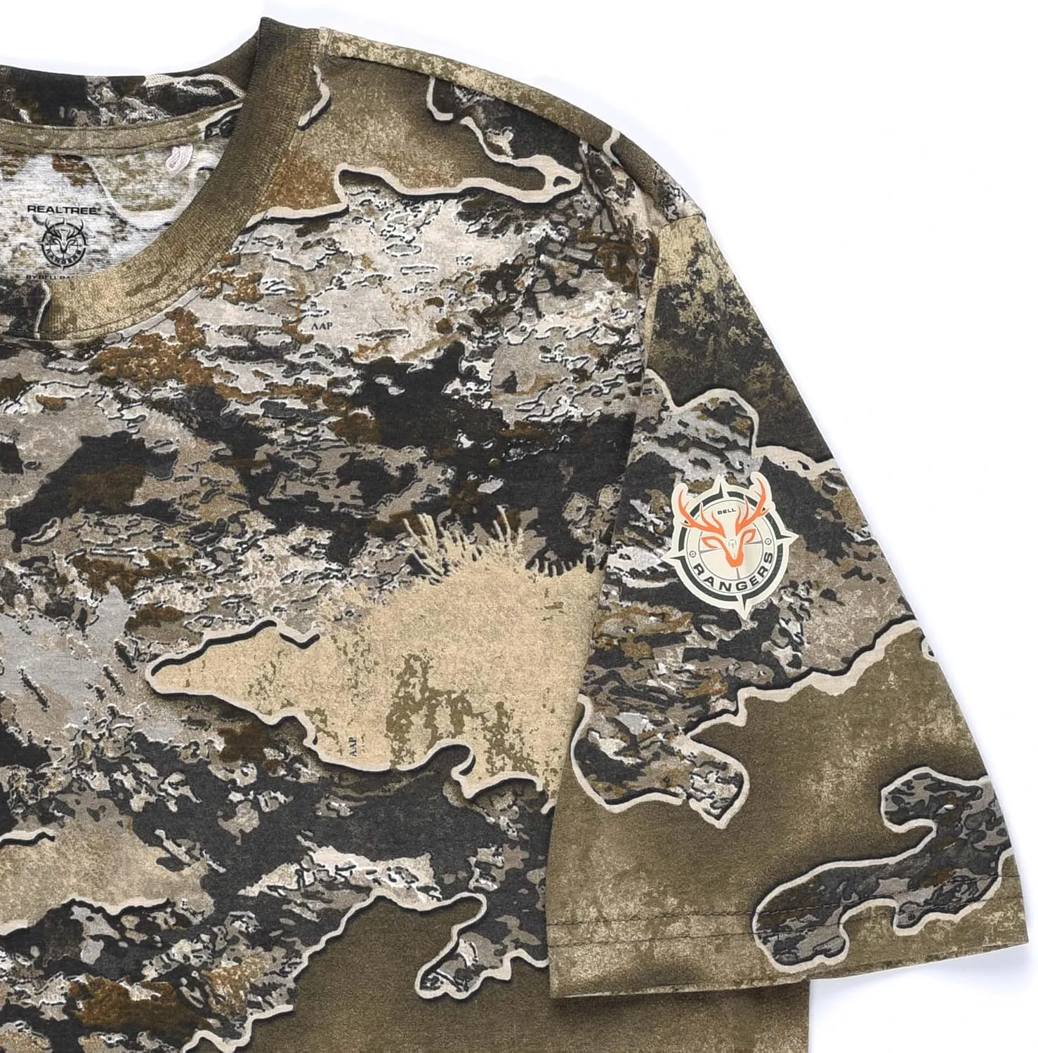 Authentic Realtree and Mossy Oak Camouflage Crewneck Unisex Adult Short Sleeve Tee Shirt