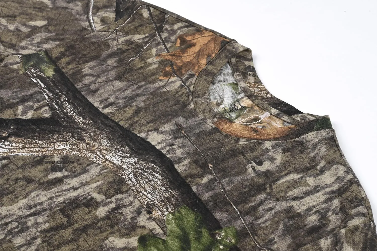 Authentic Realtree and Mossy Oak Camouflage Crewneck Unisex Adult Short Sleeve Tee Shirt