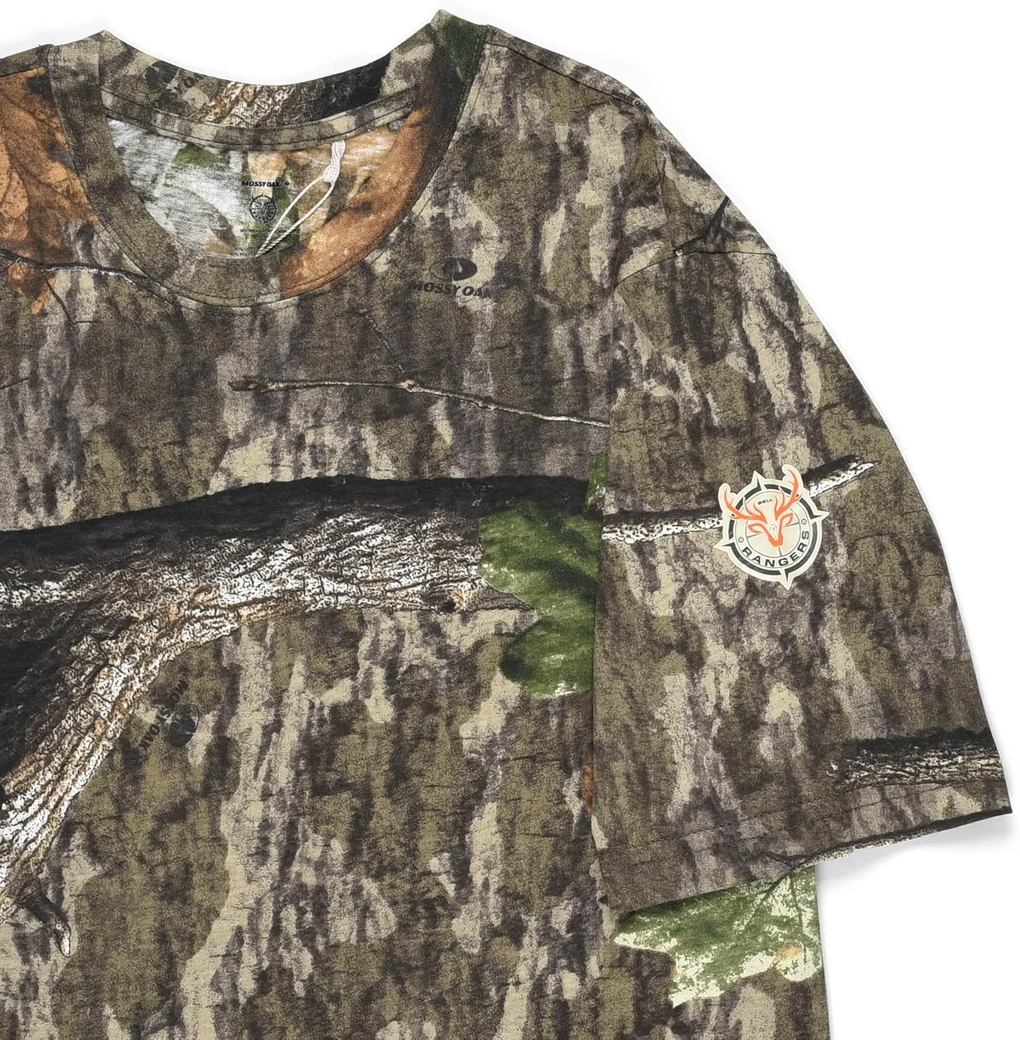 Authentic Realtree and Mossy Oak Camouflage Crewneck Unisex Adult Short Sleeve Tee Shirt