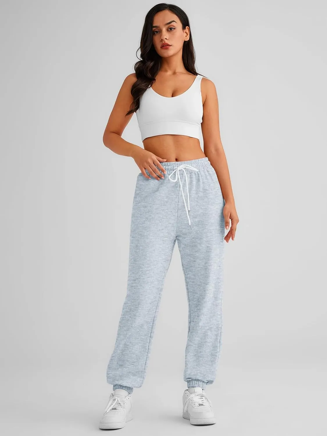 AUTOMET Women's Cinch Bottom Sweatpants Athletic Joggers Lounge Pants with Pockets