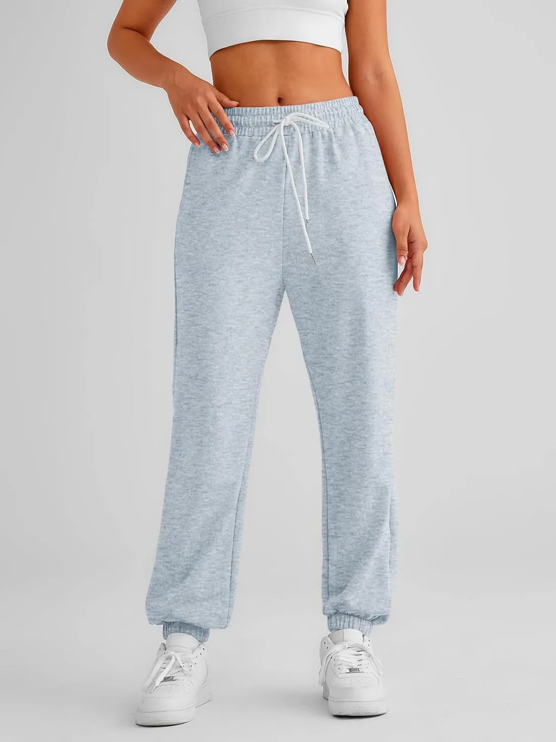 AUTOMET Women's Cinch Bottom Sweatpants Athletic Joggers Lounge Pants with Pockets