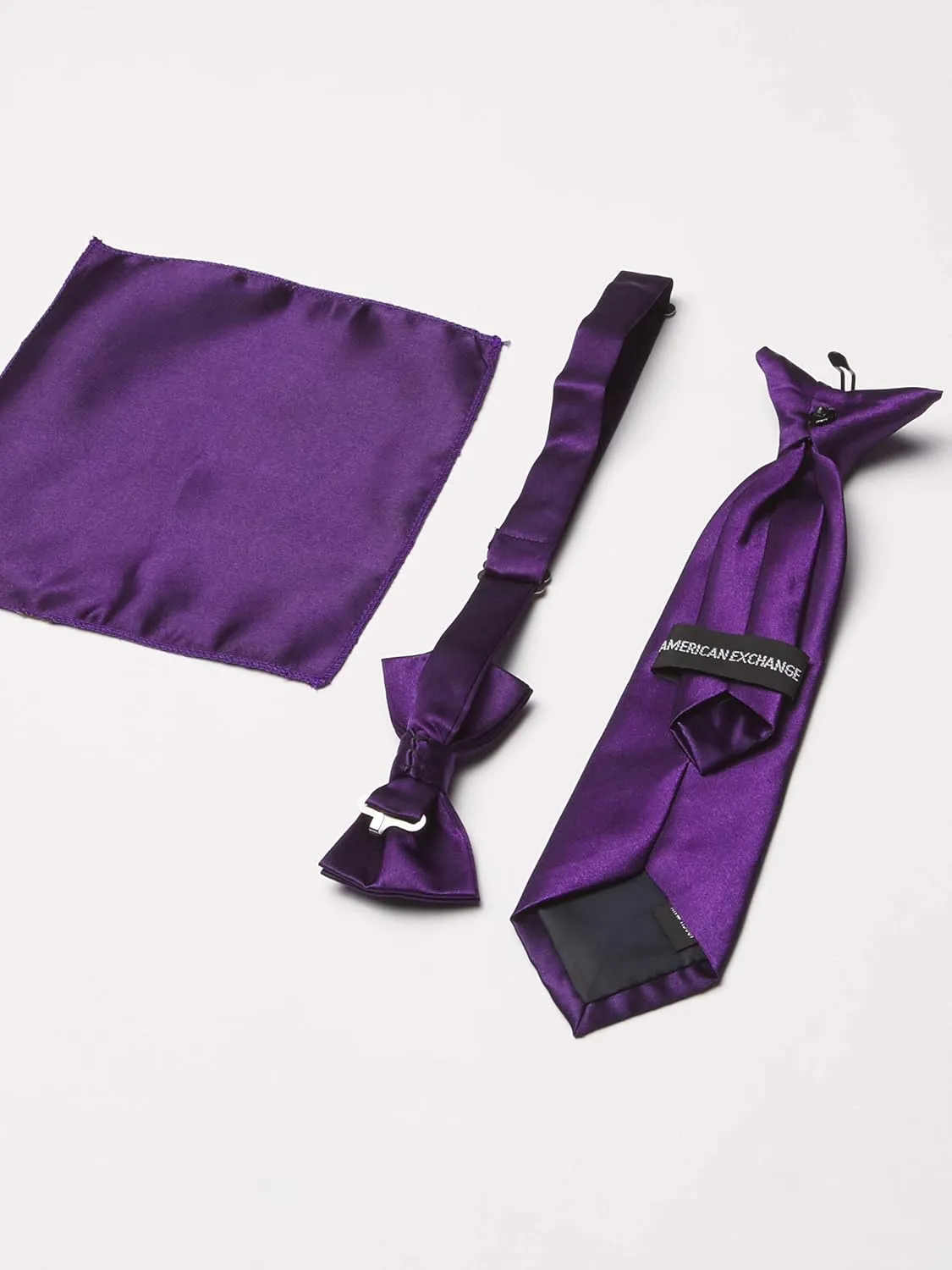 a.x.n.y mens 4 Piece Formal Vest Set Combo With Tuxedo Vest, Tie, Bow Tie, and Handkerchief