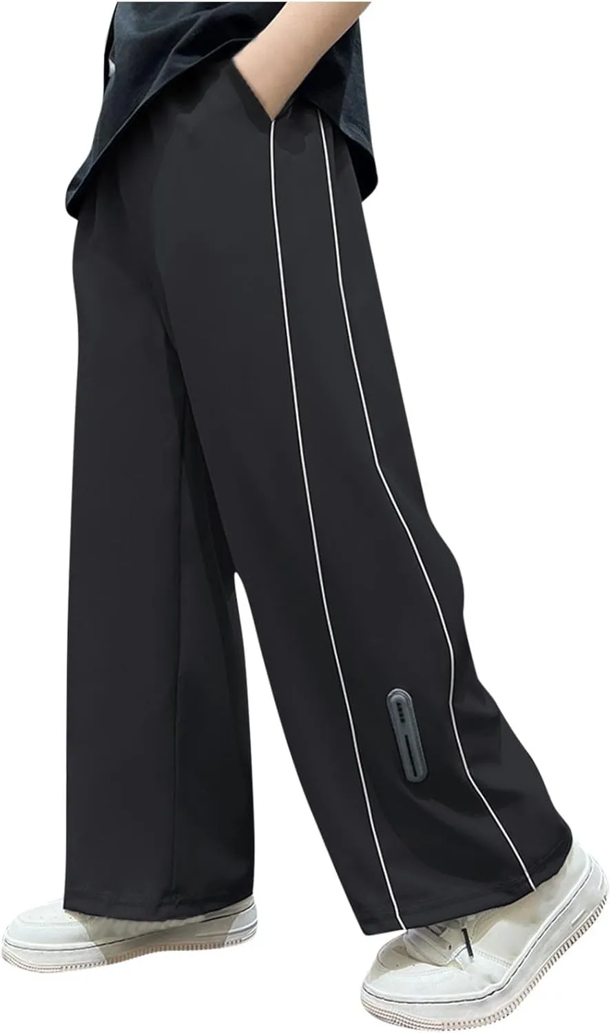 Baggy Cargo Sweatpants for Boy 2025 Spring Fashion Elastic High Wait Joggers Lounge Cozy Straight Athletic Gym Pants