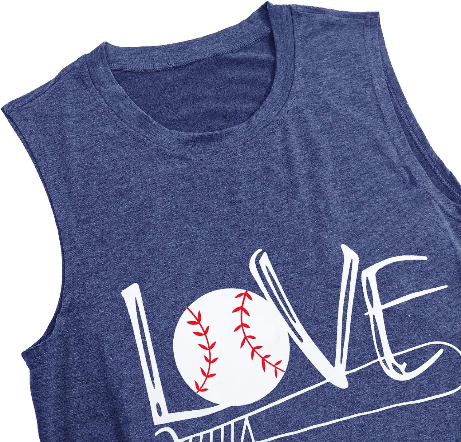 Baseball Mom Shirt Tank Tops Baseball Love Graphic Tee Shirts Women Summer Casual Loose Sleeveless Shirt