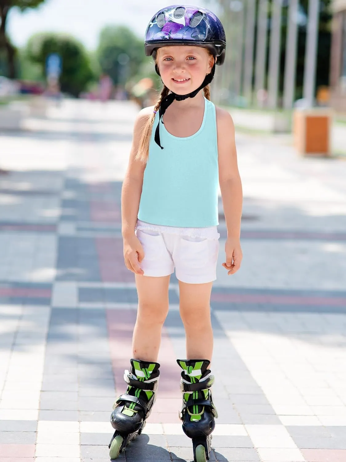 Bencailor 3 Pcs Girls Dance Tank Top Racerback Crop Tank Top Sleeveless Girls Tops Vests for Children