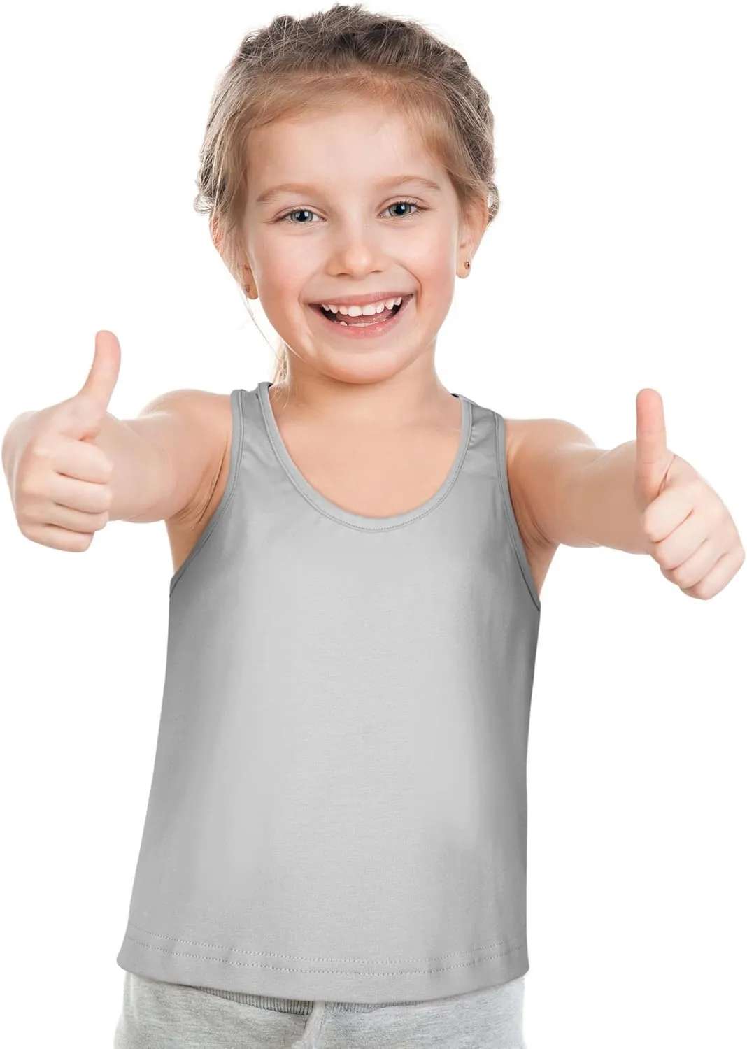 Bencailor 3 Pcs Girls Dance Tank Top Racerback Crop Tank Top Sleeveless Girls Tops Vests for Children