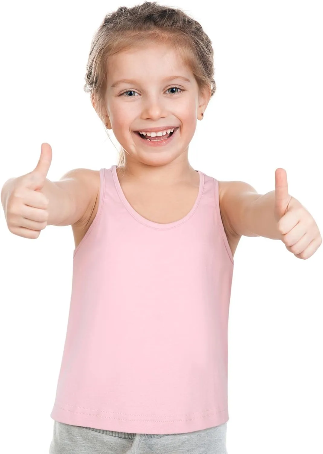 Bencailor 3 Pcs Girls Dance Tank Top Racerback Crop Tank Top Sleeveless Girls Tops Vests for Children