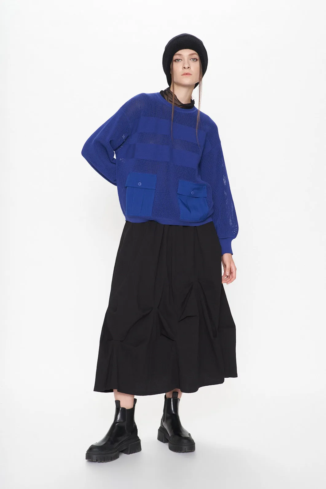 Big Pocket Mesh Top