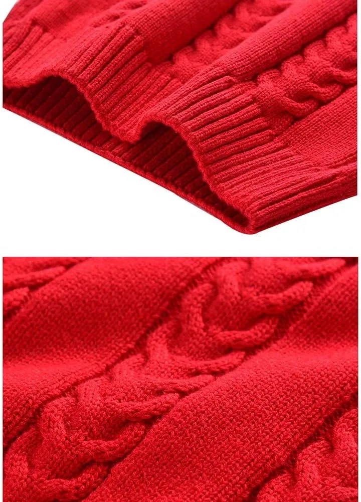 Boys Sweater Vest Cable Knit V-Neck Knitted Uniform Toddler Kids Girls Clothes Dress Vests