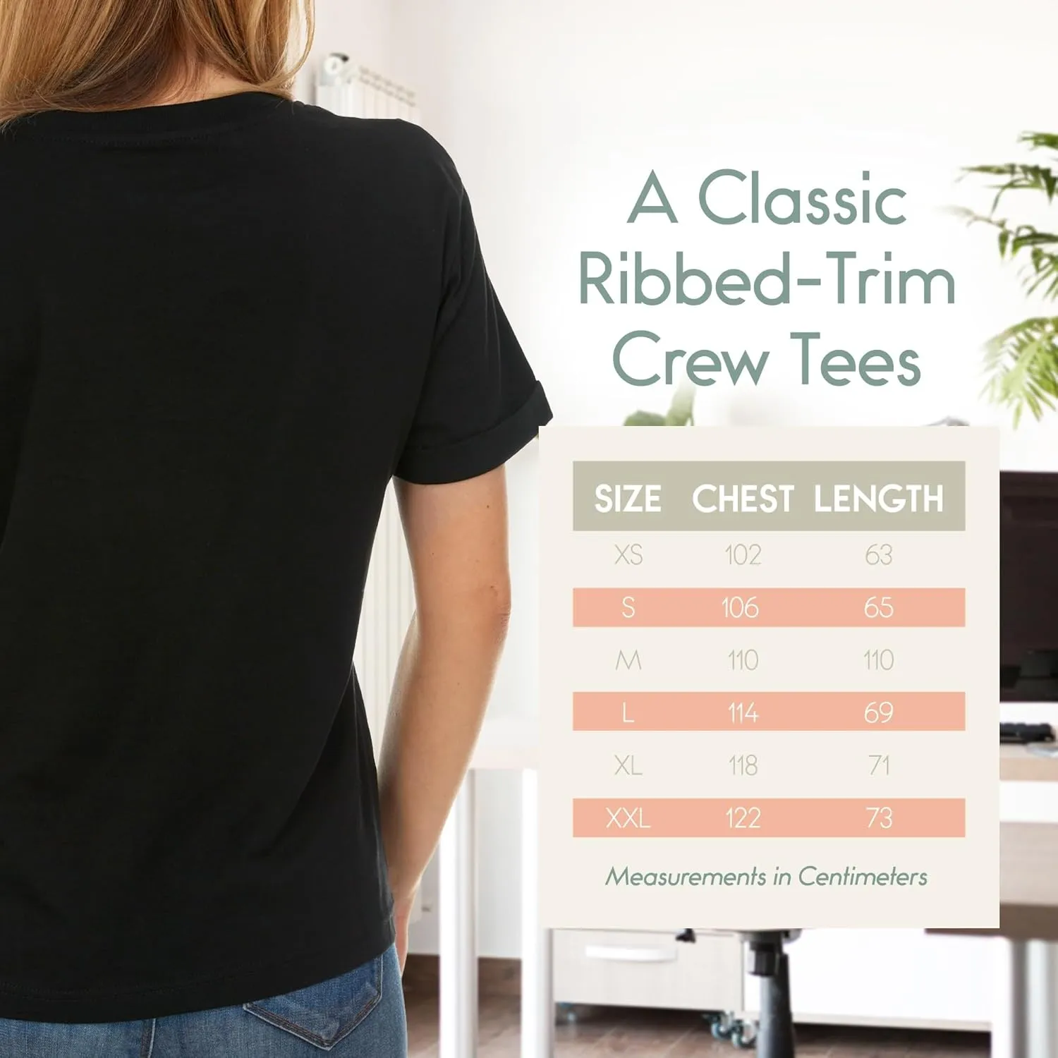 Brix Womens Loose Fit Tee - Shirts Crewneck Cotton Tees.