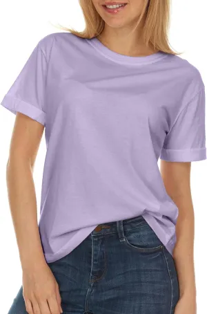 Brix Womens Loose Fit Tee - Shirts Crewneck Cotton Tees.