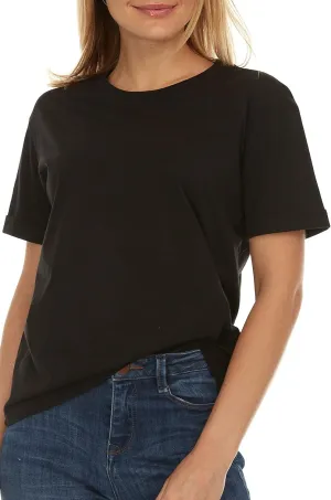 Brix Womens Loose Fit Tee - Shirts Crewneck Cotton Tees.