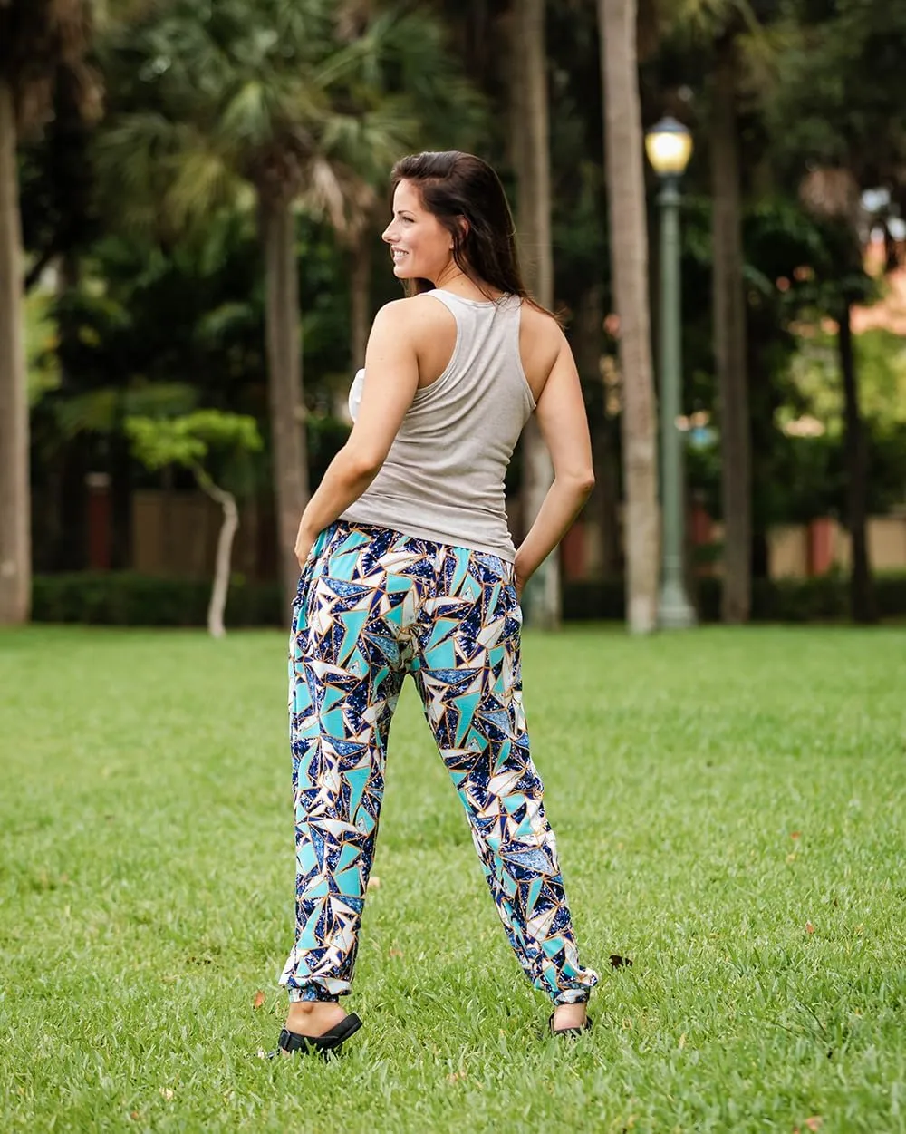 Buddha Pants Miami Jogger Harem Pants  Unisex Cotton Joggers with Pockets  Tapered, Casual for Yoga, Gym & Lounge Wear
