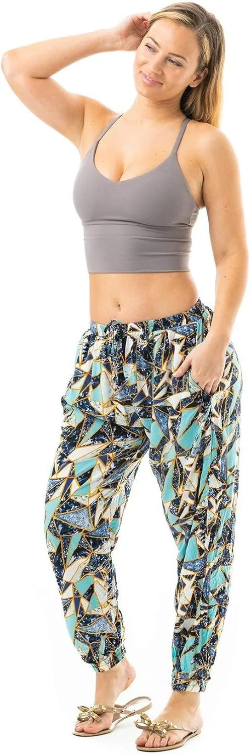 Buddha Pants Miami Jogger Harem Pants  Unisex Cotton Joggers with Pockets  Tapered, Casual for Yoga, Gym & Lounge Wear