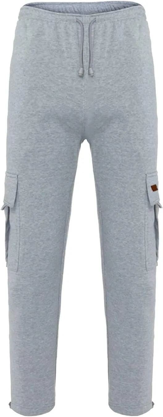 Cargo Pants for Men, Mens Active Athletic Workout Jogger Sweatpants for Men with Pockets and Elastic Waist Pants for Hiking