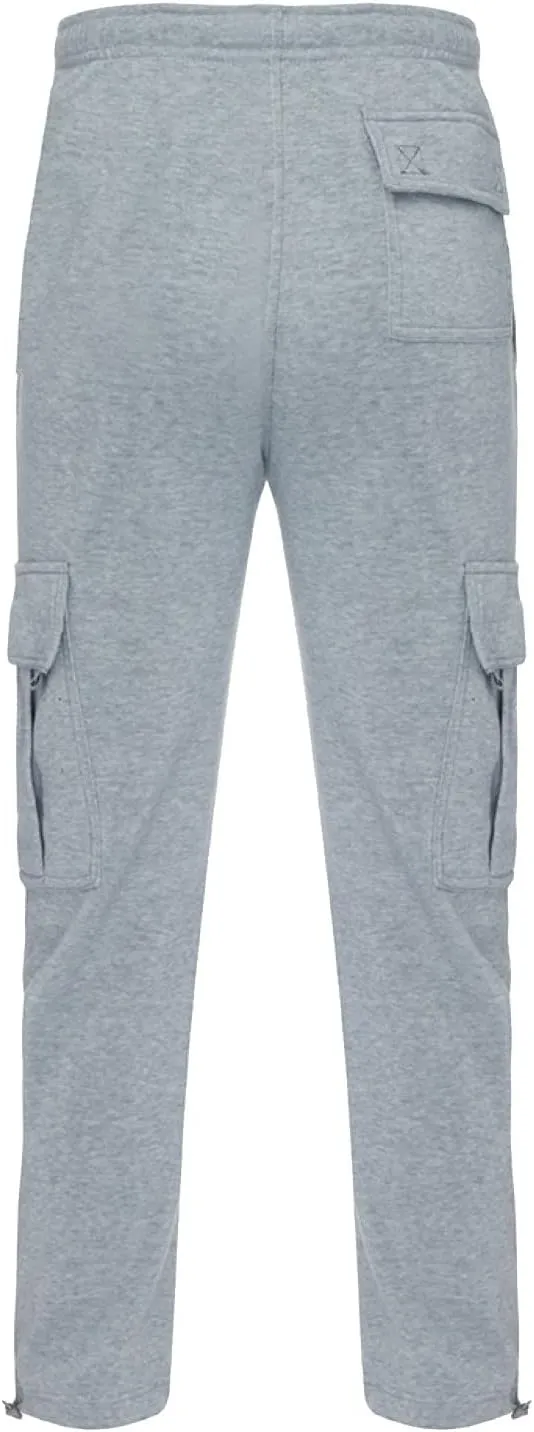 Cargo Pants for Men, Mens Active Athletic Workout Jogger Sweatpants for Men with Pockets and Elastic Waist Pants for Hiking