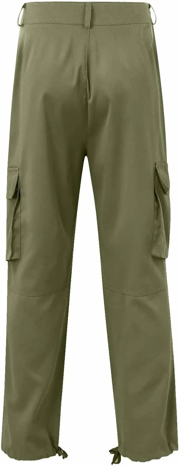Cargo Sweatpants for Men Loose Fit Mens Joggers with Zip Pockets Mens Trousers Straight Fit Mens Cotton Dress Pants