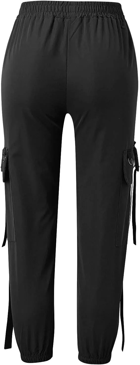 Cargo Sweatpants for Women Plus Size Parachute Pants Loose Straight Leg Streetwear 2025 Joggers