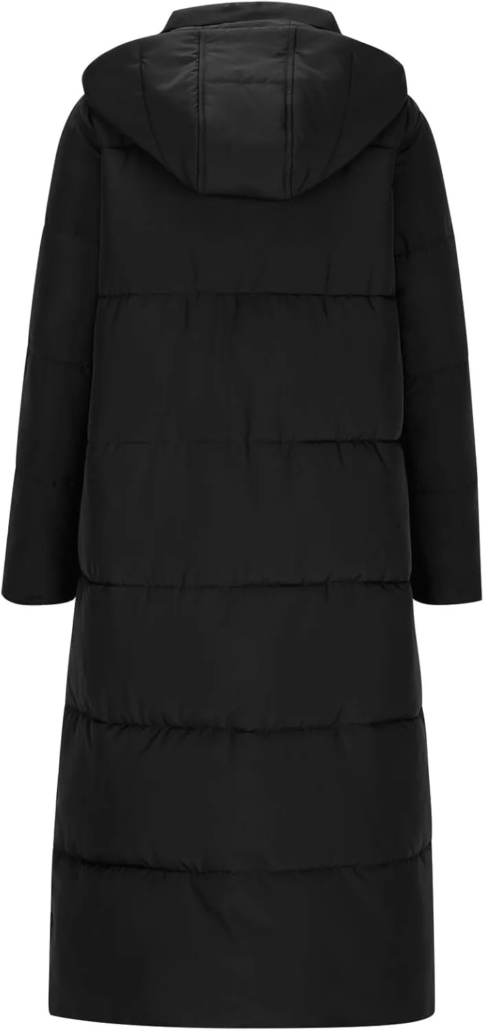Ceboyel Long Winter Coats for Women 2024 Puffer Jackets Hooded Thickened Down Coat Trendy Ladies Outerwear Clothes With Hood