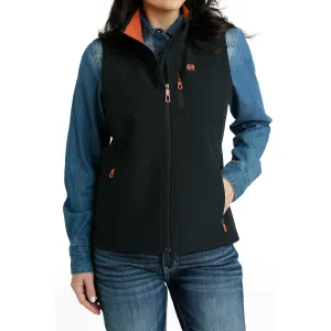 Cinch Ladies Solid Black Bonded Vest MAV9883007