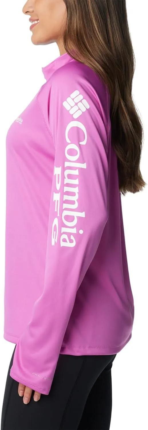 Columbia Women's Discontinued PFG Tidal Tee 1/4 Zip