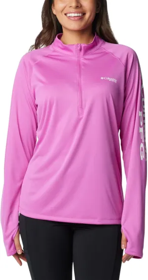 Columbia Women's Discontinued PFG Tidal Tee 1/4 Zip