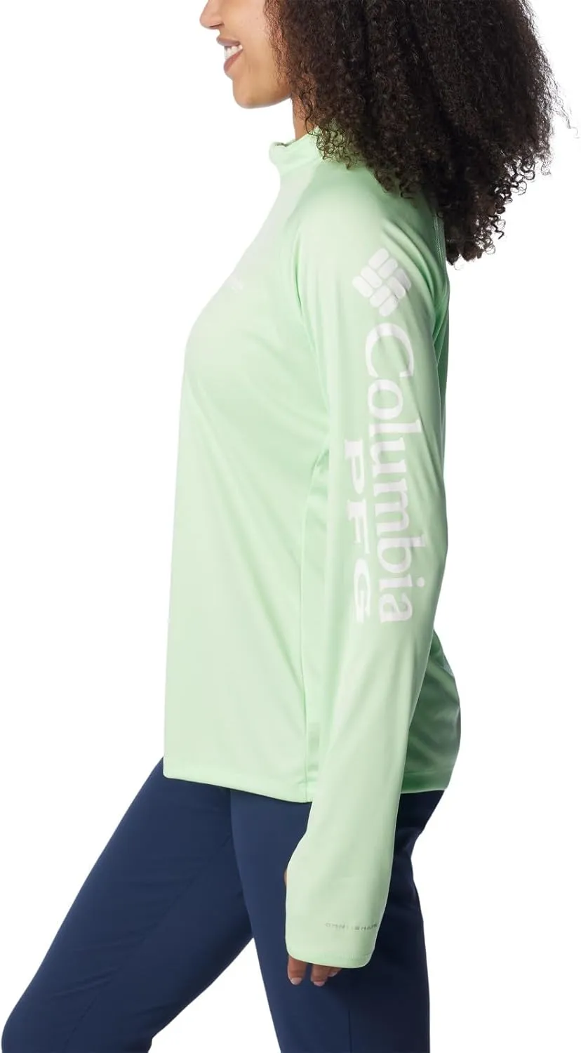 Columbia Women's Discontinued PFG Tidal Tee 1/4 Zip