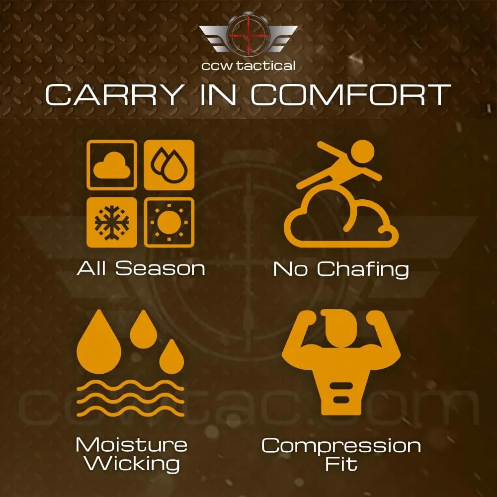 Concealed Carry Holster Tank Top | Quick Access Open Pocket with Large Storage | Mens Tank Top