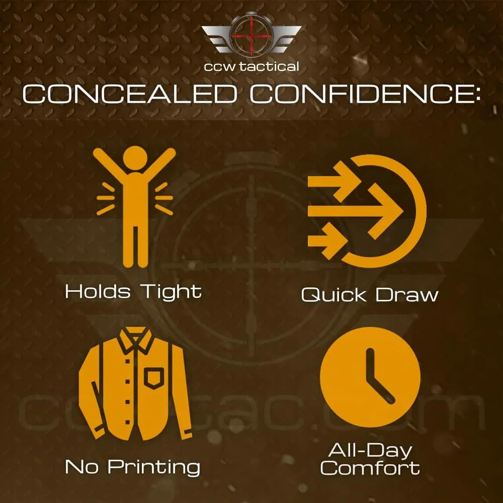 Concealed Carry Holster Tank Top | Quick Access Open Pocket with Large Storage | Mens Tank Top
