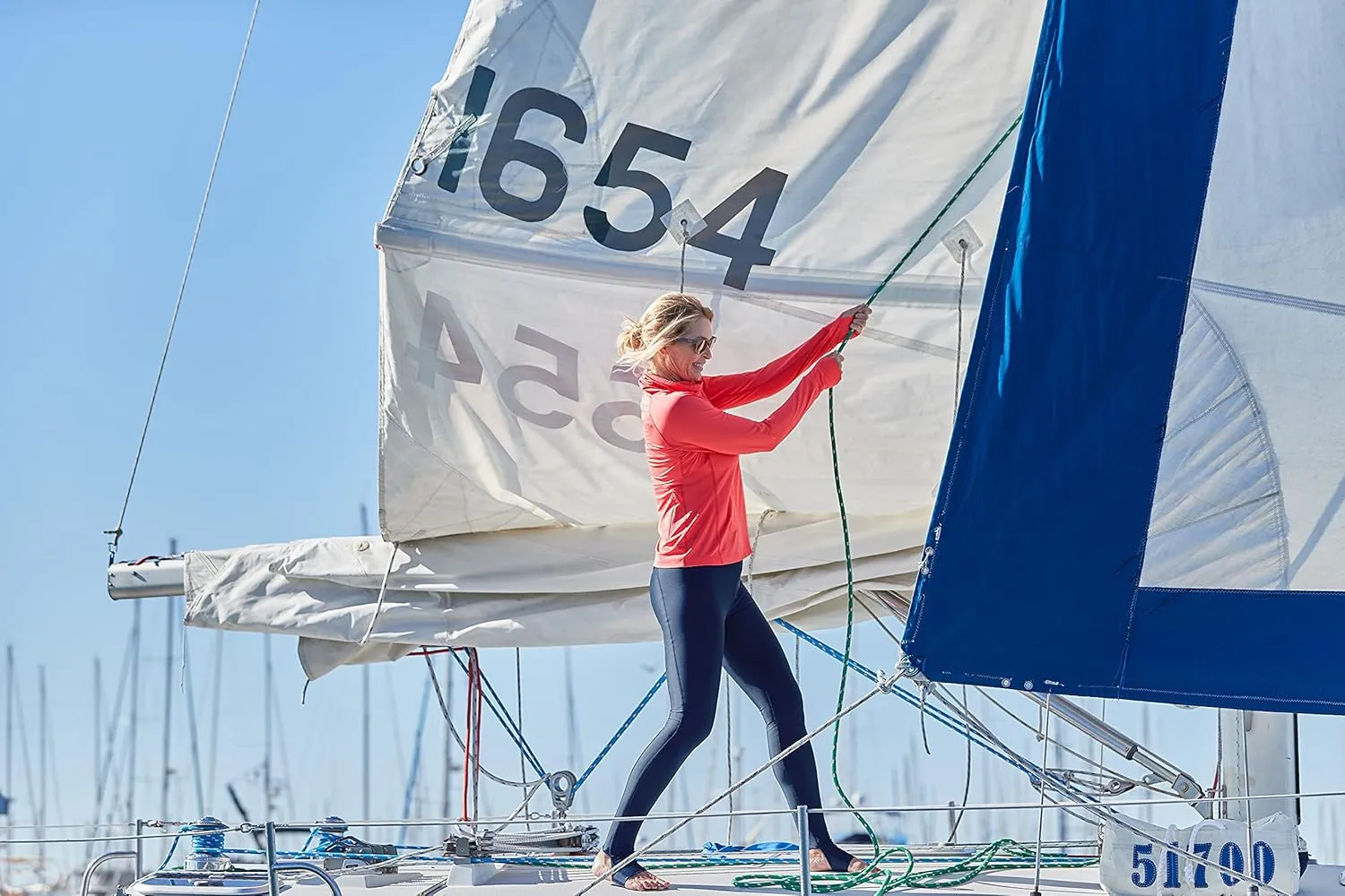 Coolibar UPF 50  Women's Paros Sailing Tee - Sun Protective