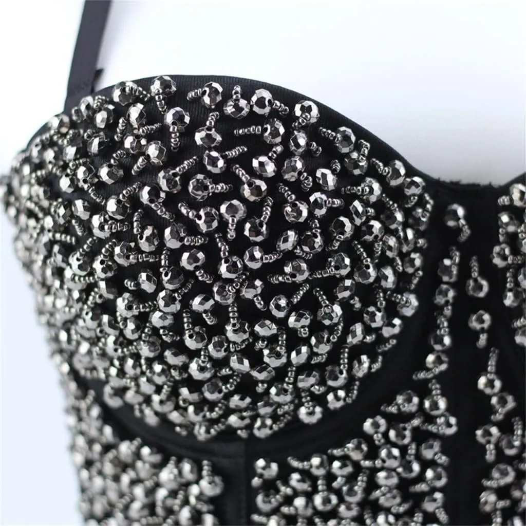CSCDD Black Camisole Short Halter Top Sexy Bottom with Women's Tube Top Plus Size S-2xl