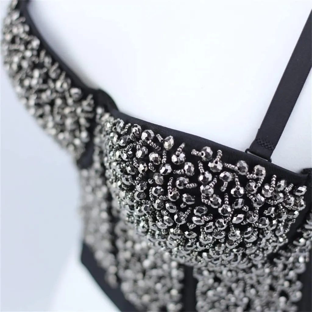 CSCDD Black Camisole Short Halter Top Sexy Bottom with Women's Tube Top Plus Size S-2xl