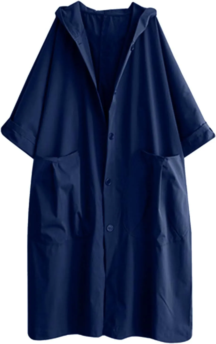 Double-Breasted Hooded Coat Outwear Womens Elegant Windbreaker Wild Winter Women'S Coat Womens Trench Coat 2024