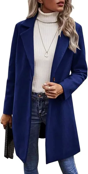 Fall Trench Coat for Women 2024 Single Breasted Outerwear Windproof Classic Overcoat Casual Slim Outdoor Jackets