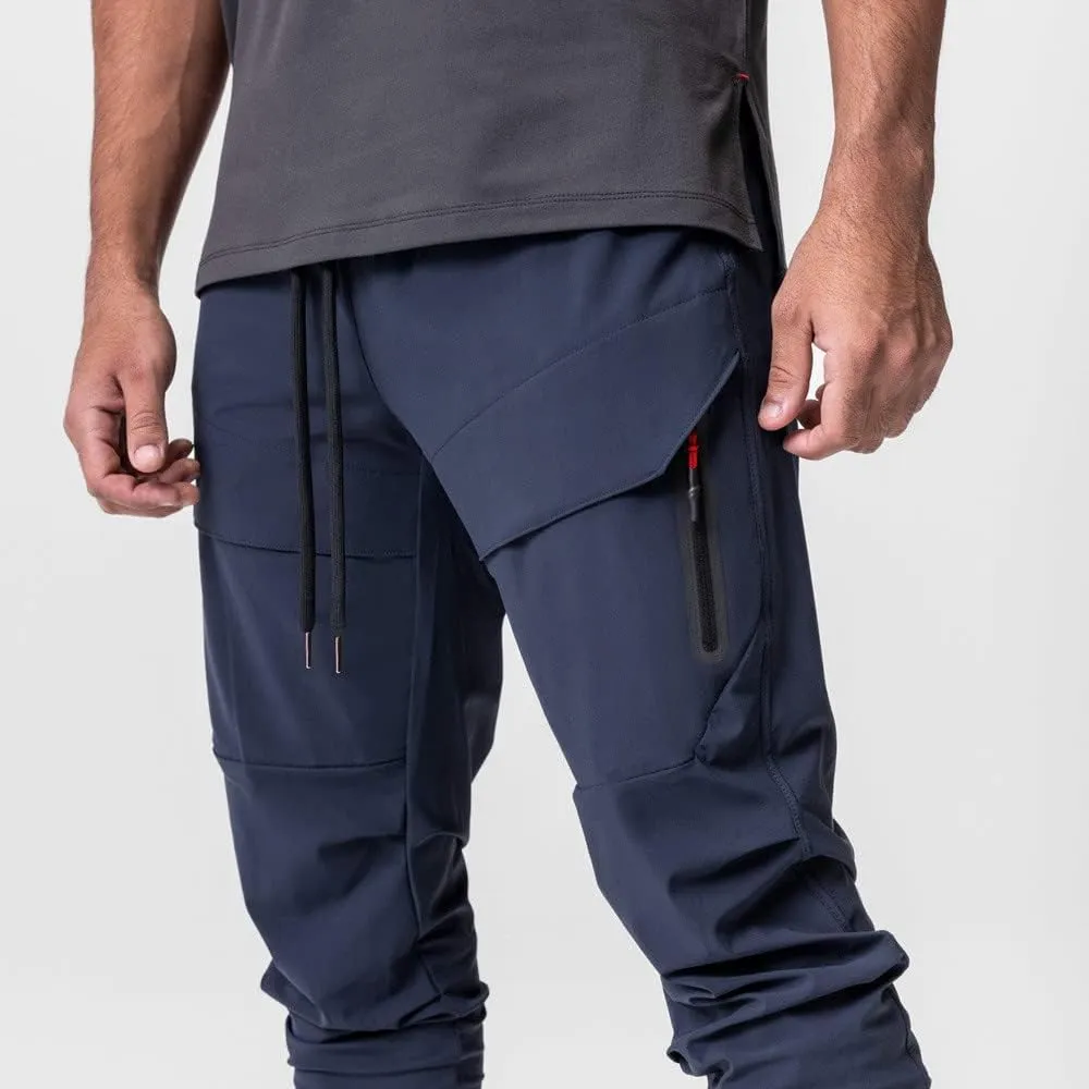Finelylove Track Pants Men Slim Fit Athletic Jogger Sweatpants Elastic Waist Quick Dry Hiking Pants with Zip Pockets