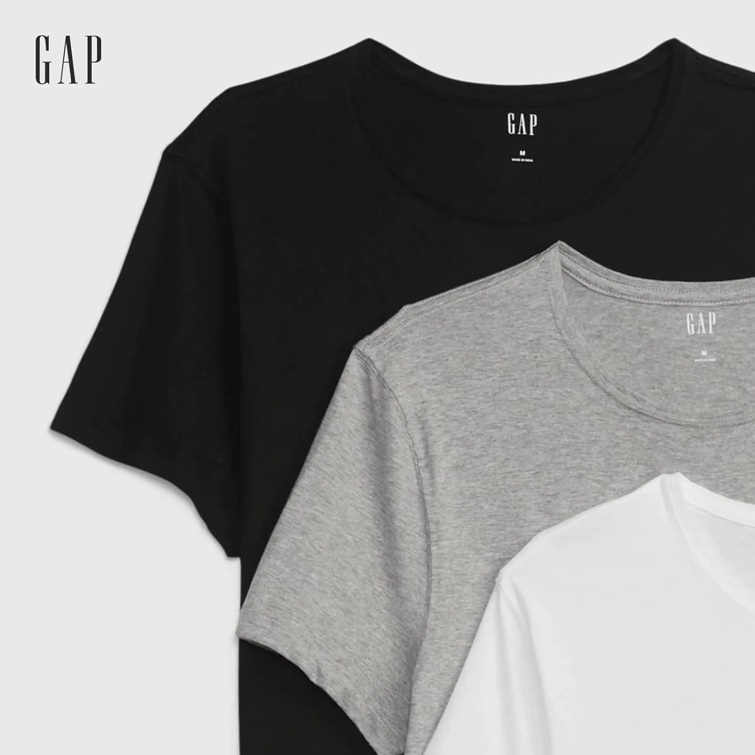 GAP Men's 3-Pack Cotton Classic Tee T-Shirt