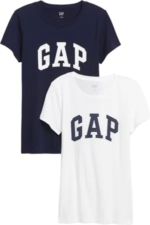 GAP Women's 2-Pack Classic Logo Tee T-Shirt