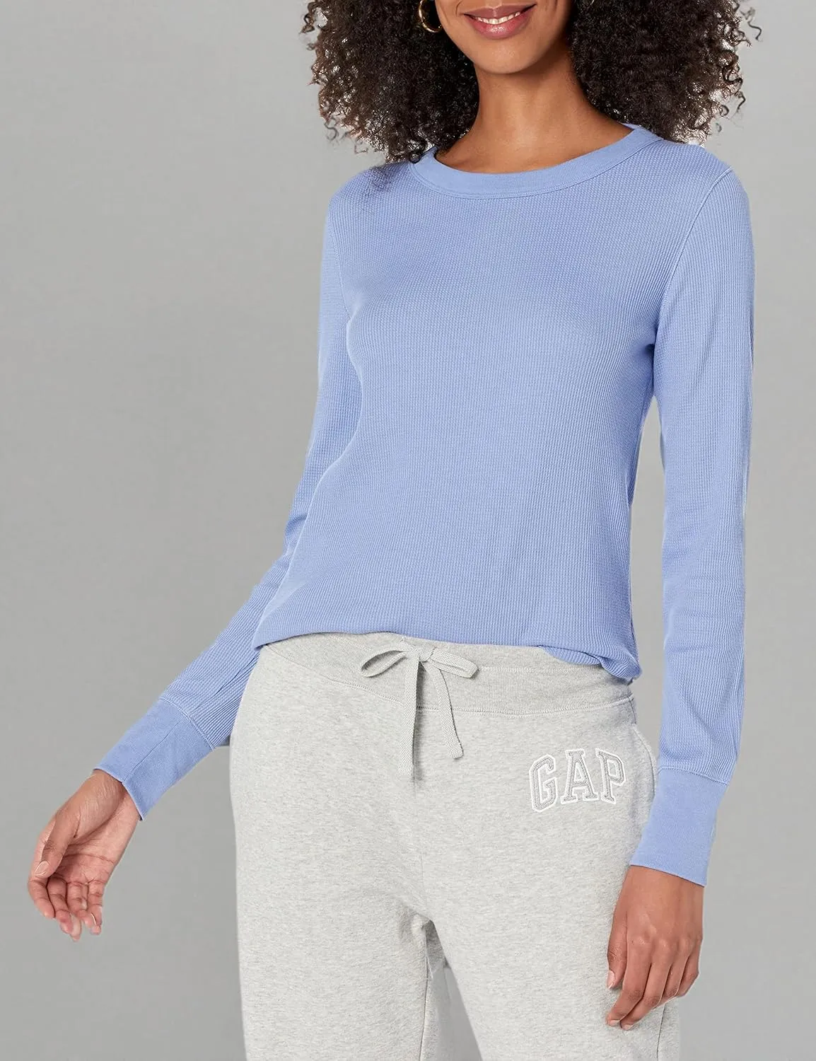 GAP Women's Waffle Knit Long Sleeve Tee T-Shirt